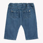 Tartine et Chocolat Baby Boys’ and Boys’ John Blue Jeans, featuring an elastic waistband and two back pockets—a classic staple for little explorers—are displayed against a plain white background.