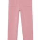 Girls’ Wool Hood Cotton Jogging Suit by Tartine et Chocolat, featuring pink knit pants with an elastic waistband, straight legs, and two front patch pockets, shown against a white background.