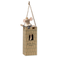 The Maileg Prince Mouse, Big Brother - Ocher, dressed regally, sits atop a cardboard castle tower with a rope handle and "Let the Story Begin" inscribed on the front.