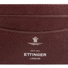 Capra Flat Credit Card Case - Bordeaux (Deep Reddish Brown)
