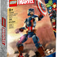 LEGO® Marvel Captain America Construction Figure by Legos - Toyhouse, designed for ages 8 and up, includes 310 pieces. The packaging features an assembled figure holding a shield and showcases Avengers branding.