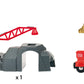 The BRIO World Crane & Mountain Tunnel by Brio features a delightful design and functionality with seven components, including a bridge and the Crane & Mountain Tunnel itself. The set includes a worker figure, cargo, rail car, and two curved tracks, providing an exciting multistorey railway adventure.