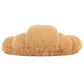 Introducing the Jellycat Amuseables Croissant, Small: a plush pillow resembling a cozy croissant adorned with charming pastry details in a gentle light brown color against a crisp white background.