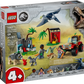 The LEGO® Jurassic World Baby Dinosaur Rescue Center includes cute baby dinosaur figures, minifigures, a jeep, and a rescue center scene with 139 pieces. Ideal for ages 4+.