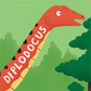 A Yoto Card features a diplodocus stretching toward tree leaves beneath a green "DINOSAURS" banner, celebrating paleontology wonders. "Yoto Originals" and playful BrainBots details appear at the bottom.