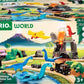 The Brio World Train Set Dinosaur Deluxe Set immerses children in thrilling dino-adventures, combining toy dinosaurs, tracks, and a volcano for a captivating Jurassic-jungle experience. Designed for ages 3 and up by Brio.