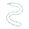 Double Wrap Beaded Necklace - Chrysoprase & Pearl