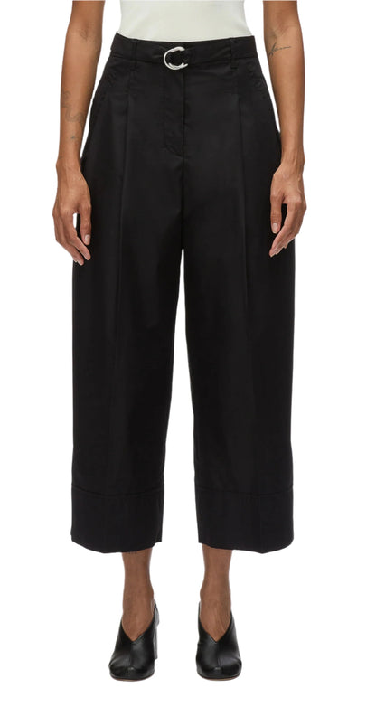 3.1 Phillip Lim Double Pleat Cropped Wide Leg Pant