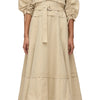 3.1 Phillip Lim V Neck Dress with Gathered Sleeves - Sand