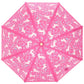 The Unicorn Forest Umbrella by Hatley features a charming pink canopy adorned with a repeating pattern of white unicorns and delicate floral details—a delightful kids umbrella or playful floral print umbrella for unicorn lovers of any age.