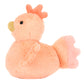 The Jellycat Fluffy Chicken is a plush toy from Jellycat, showcasing apricot fur with a small crown and wings, perfect for hugs.