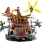 The LEGO® Spider-Man Final Battle set from Legos - Toyhouse captures the excitement of Spider-Man: No Way Home, showcasing superhero figures like Peter Parker in an action-packed battle scene with a wooden structure adorned with web and lightning details.