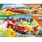 Box of a BRIO World Fire Rescue Smart Tech Set by Brio, which includes a red train, fire elements, interactive features with Smart Tech Sound, and Action Tags suitable for children aged 3 and above.