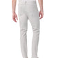 A person is seen from the back wearing Rag & Bone Fit 3 Aero Stretch Athletic Jeans in light gray, a white T-shirt, and beige shoes.