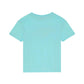 The Boys' Whale Tee by Vilebrequin in light blue, crafted from ultra-soft organic cotton, is displayed from the back against a plain white background.