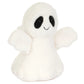 Introducing Ghost Bob from Jellycat—a soft, white plush toy shaped like a little ghost, featuring black oval eyes, a smiling mouth, and two raised arms.