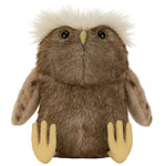 The Tawoola Owl by Jellycat has soft brown fur, beige wings and feet, round black eyes, and white tufts—ideal for gifts or any Jellycat collection.