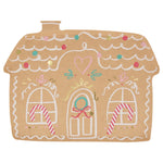 These Meri Meri Gingerbread House Plates by Meri Meri are ideal for a Christmas party. They feature illustrations of gingerbread houses complete with candy canes at the windows, intricate icing patterns, and colorful dots, making them a festive feasting centerpiece that captures the magic of the season in their sweet design.