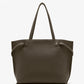 The Proenza Schouler Days Pebbled Calf Skin Tote is a spacious, dark brown bag with two handles, displayed against a plain white background.