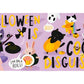 The "Halloween Is a Treat!" board book by Abrams is filled with humor and features vibrant illustrations of animals in playful costumes. The cheerful text on a purple background with whimsical decorations exclaims, "Halloween is cool disguises!