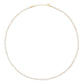 Introducing the Jia Jia Birthstone Necklace by Jia Jia: a refined necklace featuring white beads and a 14 karat gold clasp, ideal for those who appreciate understated elegance.