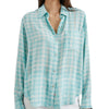 Rails Josephine Top - Aqua Plaid