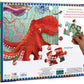 Back of the Eeboo Love of Octopuses & Friends 100 Piece Puzzle box, featuring a hand placing a piece into a vibrant ocean scene, with a brief description highlighting fascinating cephalopods and other amazing sea creatures.