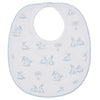 Springtime Bunny Fun Bib - Lt. Blue