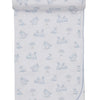 Springtime Bunny Fun Blanket - Lt. Blue