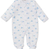 Baby Whale Wonder Printed Footie - Lt. Blue