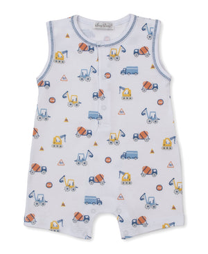 Baby Boys' Construction Roadwork Sleeveless Playsuit
