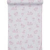 Springtime Bunny Fun Blanket - Pink