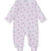 Baby Whale Pods Zip Footie - Pink