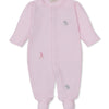 Baby SCE Safari Party Striped Footie - Pink