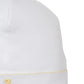 The Premier Duck Pond Paddles White Hand Emb. Hat by Kissy Kissy is crafted from soft Peruvian cotton and features delicate hand embroidery of a small yellow duck near the bottom edge.