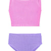 Girl's Duo Lyra Bikini - Bubblegum Top/Lilac Bottom