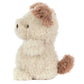 The Jellycat Little Pup plush dog, with cream fur and brown ears, tail, and nose, is shown in side profile on a white background. This cuddly stuffed animal is perfect for snuggles and playtime.