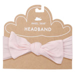 This delightful Angel Dear Light Pink Stripe Headband, featuring a charming bow, is the perfect accessory for your little one. It comes beautifully presented on charming brown cardboard packaging and proudly carries the Angel Dear label.