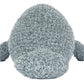 The Jellycat Maffles Manatee is a grey, plush stuffed animal shaped like a manatee, shown facing forward against a white background—ideal for those who dream of underwater adventures and cozy plush companions.