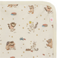 The Magnetic Me "Where the Wild Things Are Blanket" is a cream-colored, modal stroller blanket with character illustrations; temperature-regulating and perfect for babies.