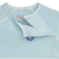 The Baby Boys' Captain Wally Magnetic Top & Pant Set by Magnetic Me features eco-friendly modal fabric, magnetic closure near the neckline for easy changes, and an inside collar label with 0-3 months size and sustainable material info.