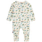 The Magnetic Me Baby Boys' Dumps Like a Truck Modal Convertible Coverall features long sleeves and legs, colorful truck prints, and is made from soft modal fabric for comfort and versatility.