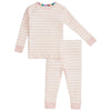 Baby and Kids' Stripe Organic Cotton PJ Set - Pink