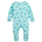 Dress your little one in the Magnetic Me Baby Boys' Sketch-a-Saurus Modal Convertible Coverall—a light blue long-sleeve and long-leg onesie adorned with a playful pattern of green and blue dinosaurs, leaves, and bones. Made from ultra-soft modal fabric, this cozy coverall ensures all-day comfort.