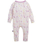 The Magnetic Me Baby Girls’ Bake Boss Modal Convertible Coverall is a long-sleeve onesie featuring a charming pastel food print—with bottles, snacks, and drinks—on a white background. Crafted from soft modal fabric, this convertible coverall offers all-day comfort and effortless style for your little one.