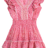 Poupette St Barth Girls' Camila Mini Dress - Pink Sea Water