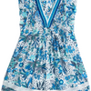 Poupette St Barth Girls' Sasha Mini Dress - Blue Savana