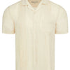 Linen Pintuck Camp Shirt - Natural