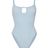 Mia Beaded Swim - Metallic Ice Blue