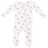 Baby 2-Way Zipper Footie - Mini Footballs